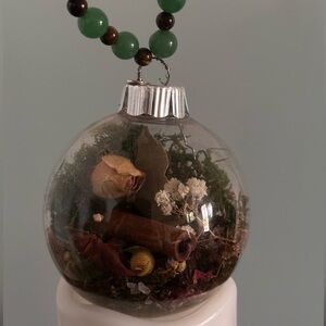 Handmade terrarium ornament/witches ball
